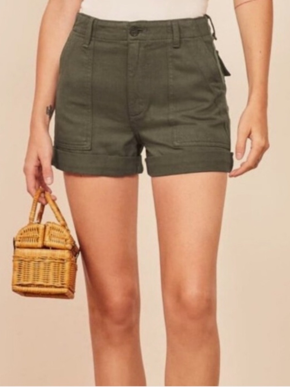 Reformation Utility Shorts